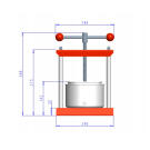 Gyümölcsprés 24,6 x 21,6 x 34,8 cm - 2 liter
