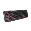 Vezetékes gaming billentyűzet (QWERTY) - Esperanza Aspis EGK102R - Piros