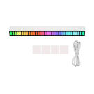 Ritmusra világító RGB LED kijelző - USB - Fehér