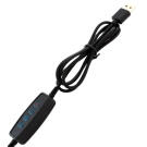 LED asztali lámpa USB tápellátással - Fekete - 5 W